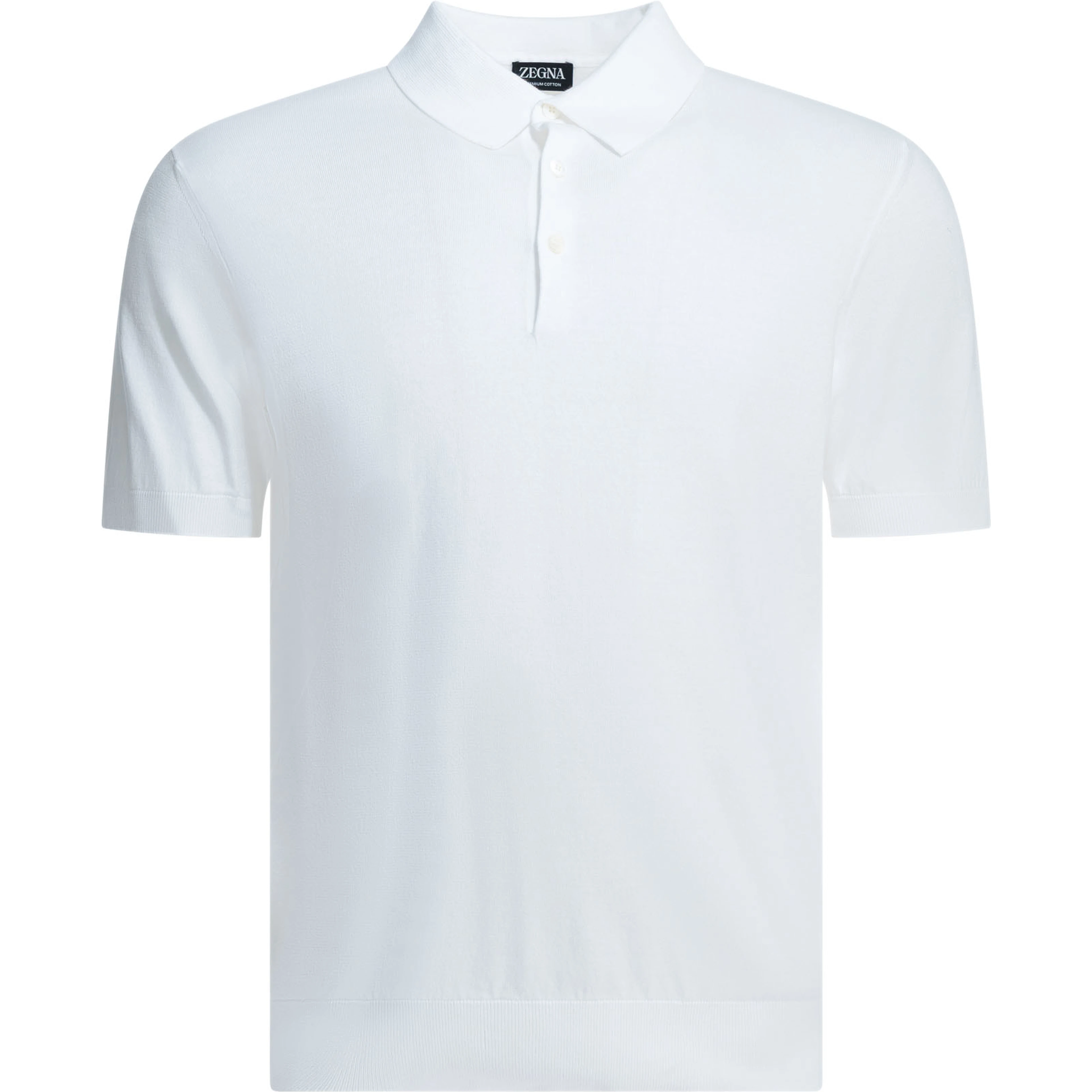 Cotton polo shirt with short sleeves