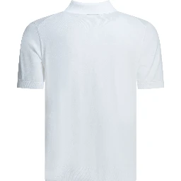 Cotton polo shirt with short sleeves