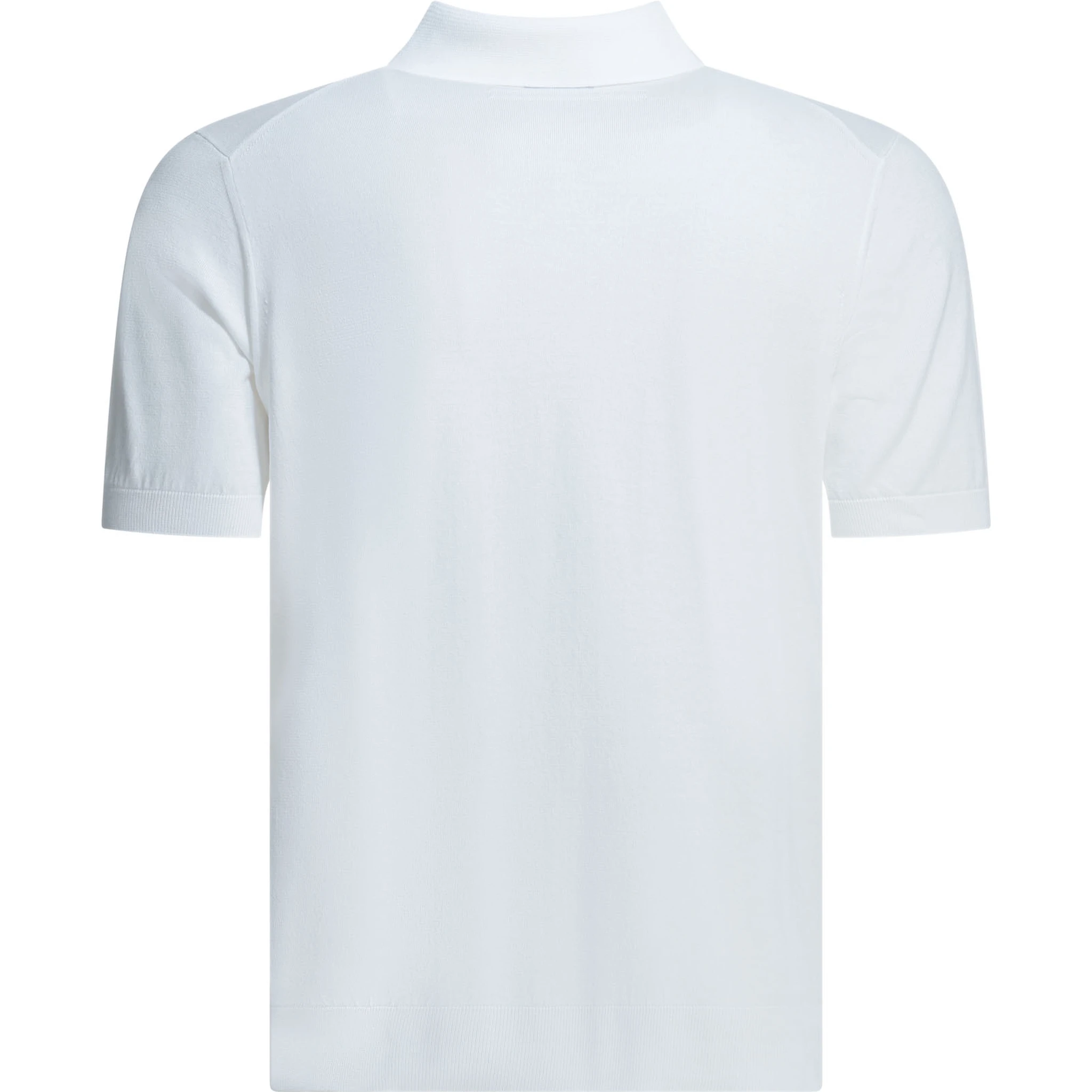 Cotton polo shirt with short sleeves