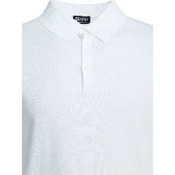 Cotton polo shirt with short sleeves
