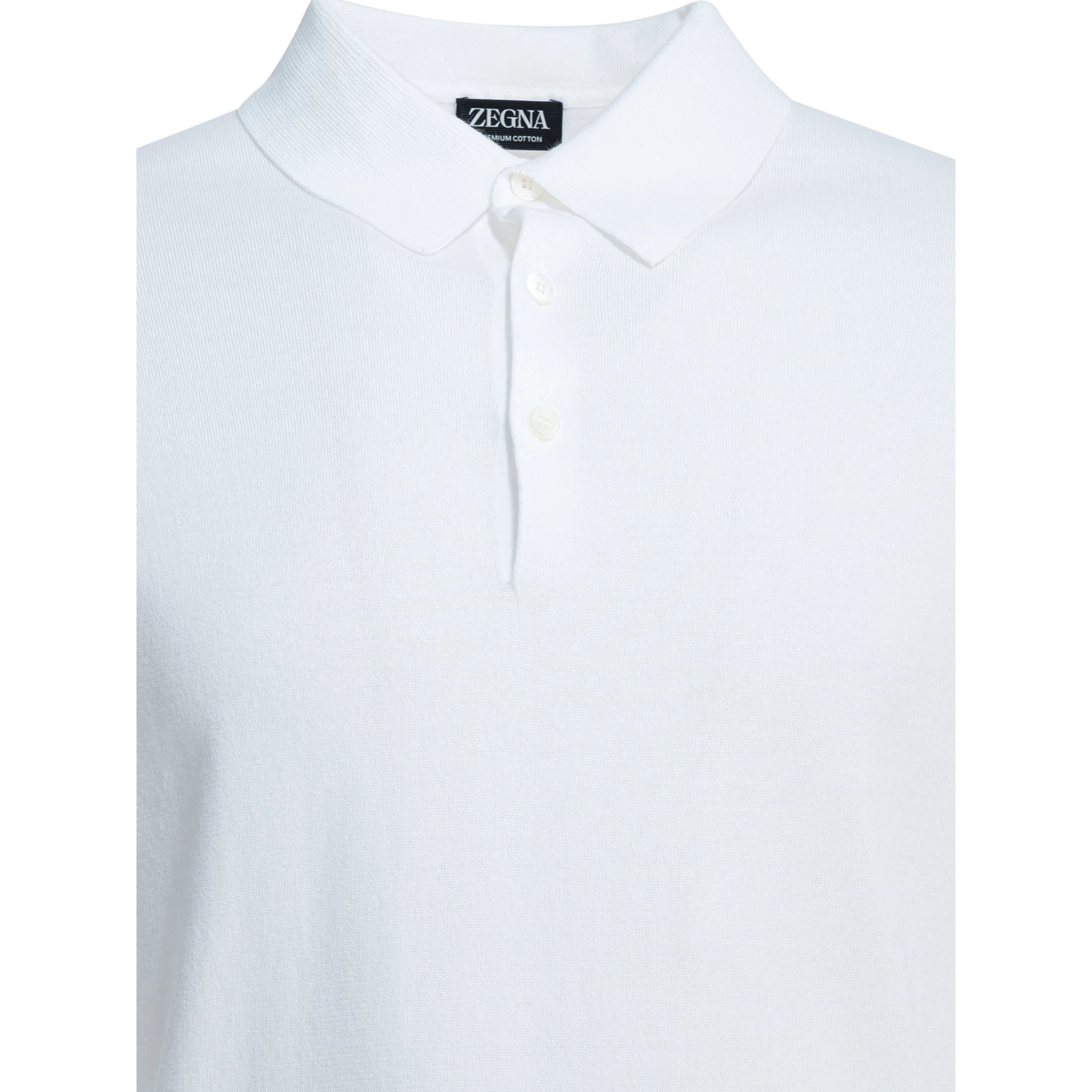 Cotton polo shirt with short sleeves