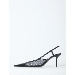Renée mesh slingback pumps