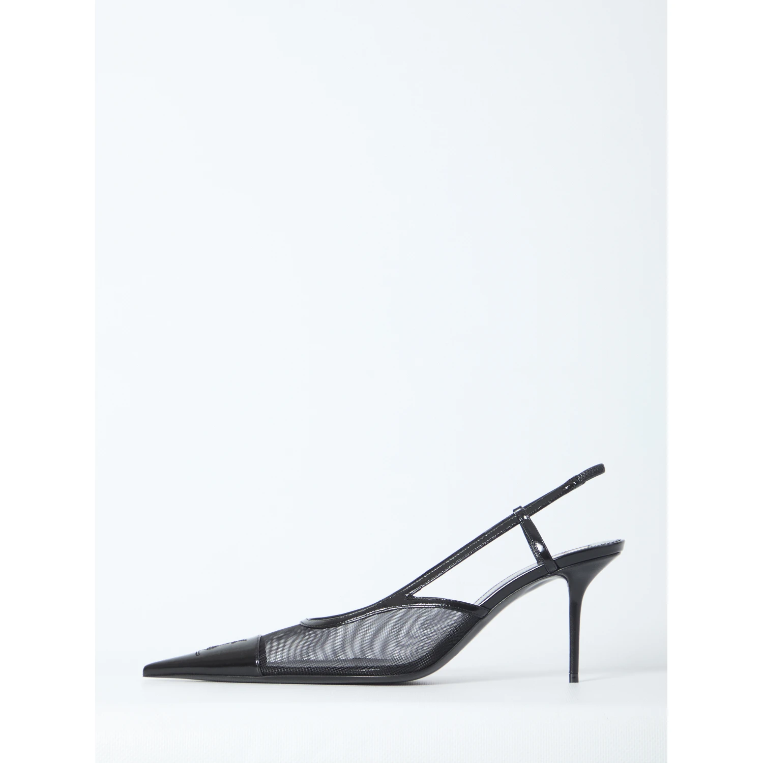 Renée mesh slingback pumps
