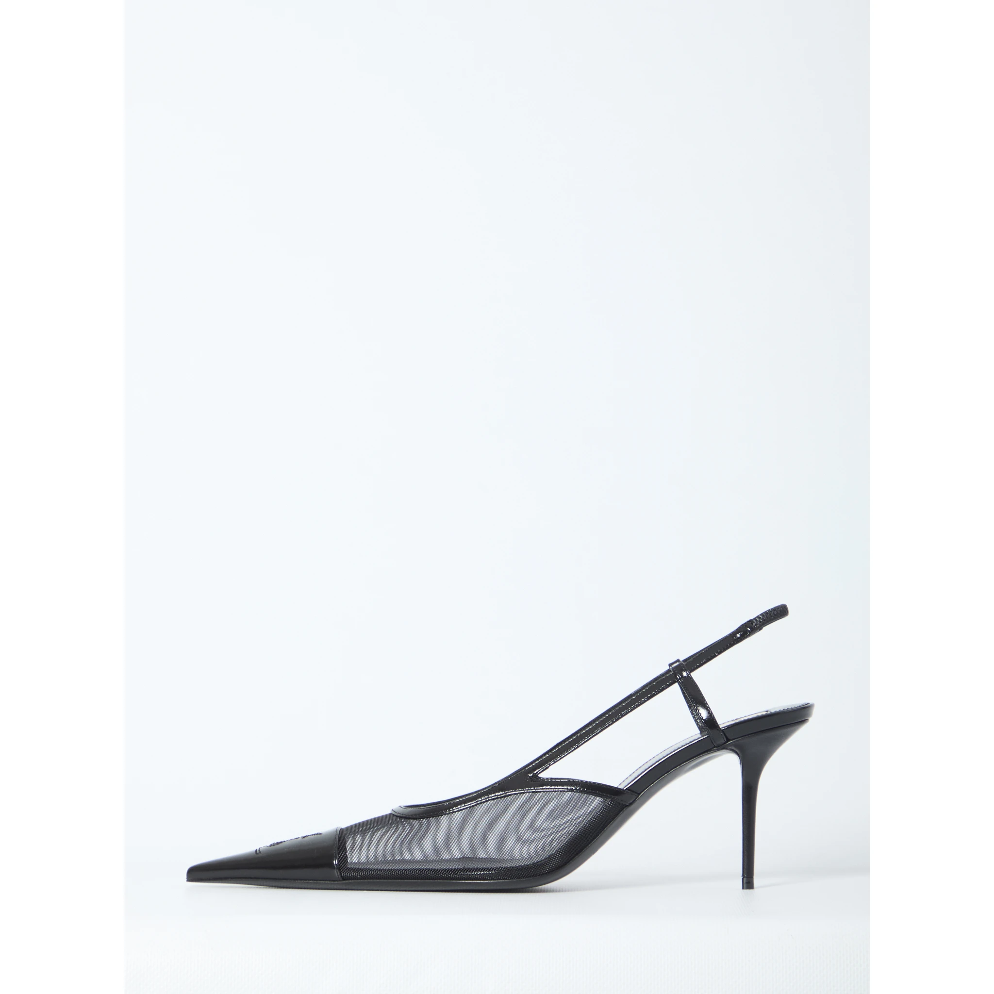 Renée mesh slingback pumps