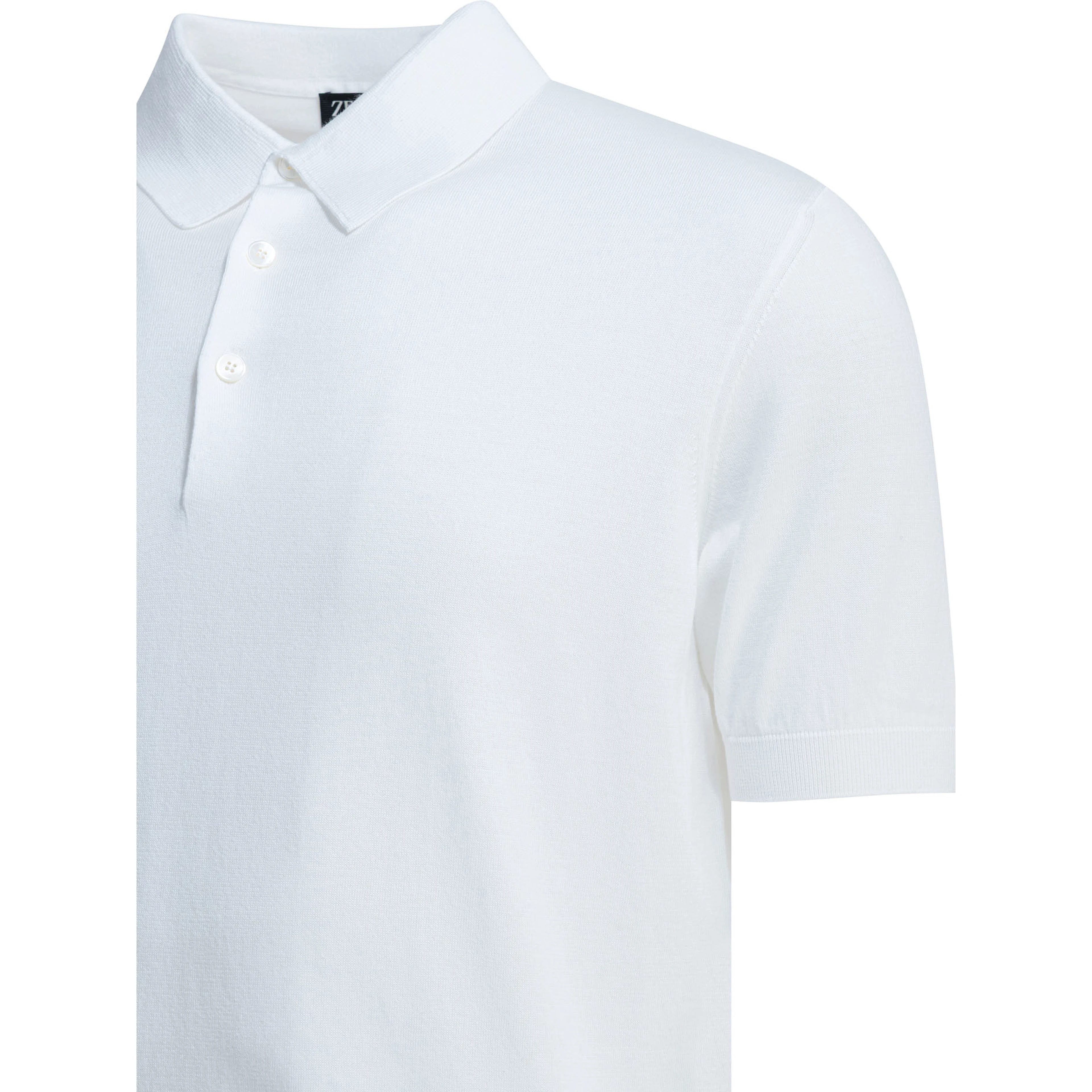 Cotton polo shirt with short sleeves