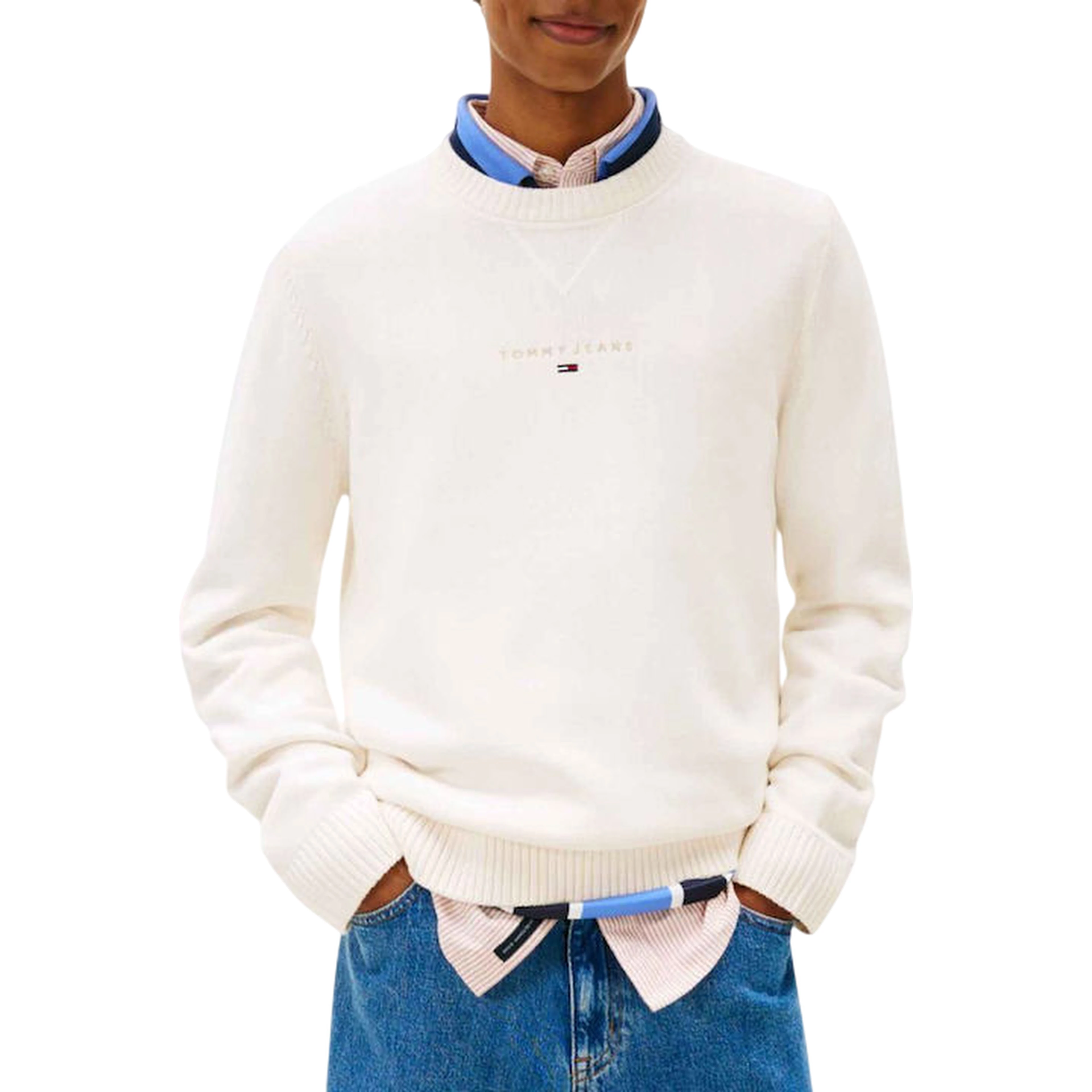 TOMMY JEANS  Sweaters White