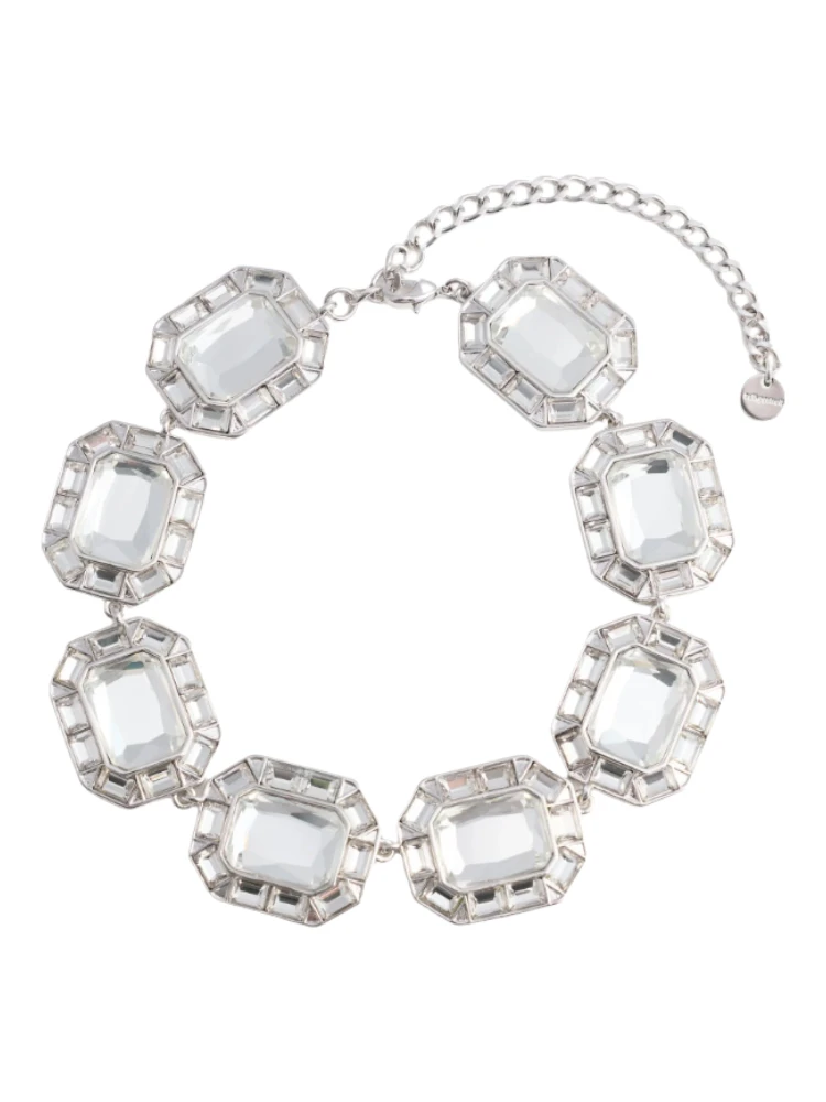 SILVER CRYSTAL NECKLACE