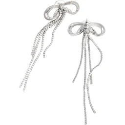 DOUBLE CRYSTAL BOW EARRINGS