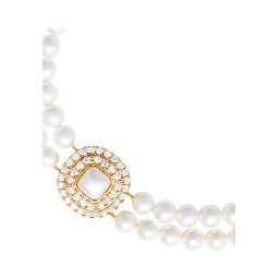 GOLD CRYSTAL PEARL CHOKER