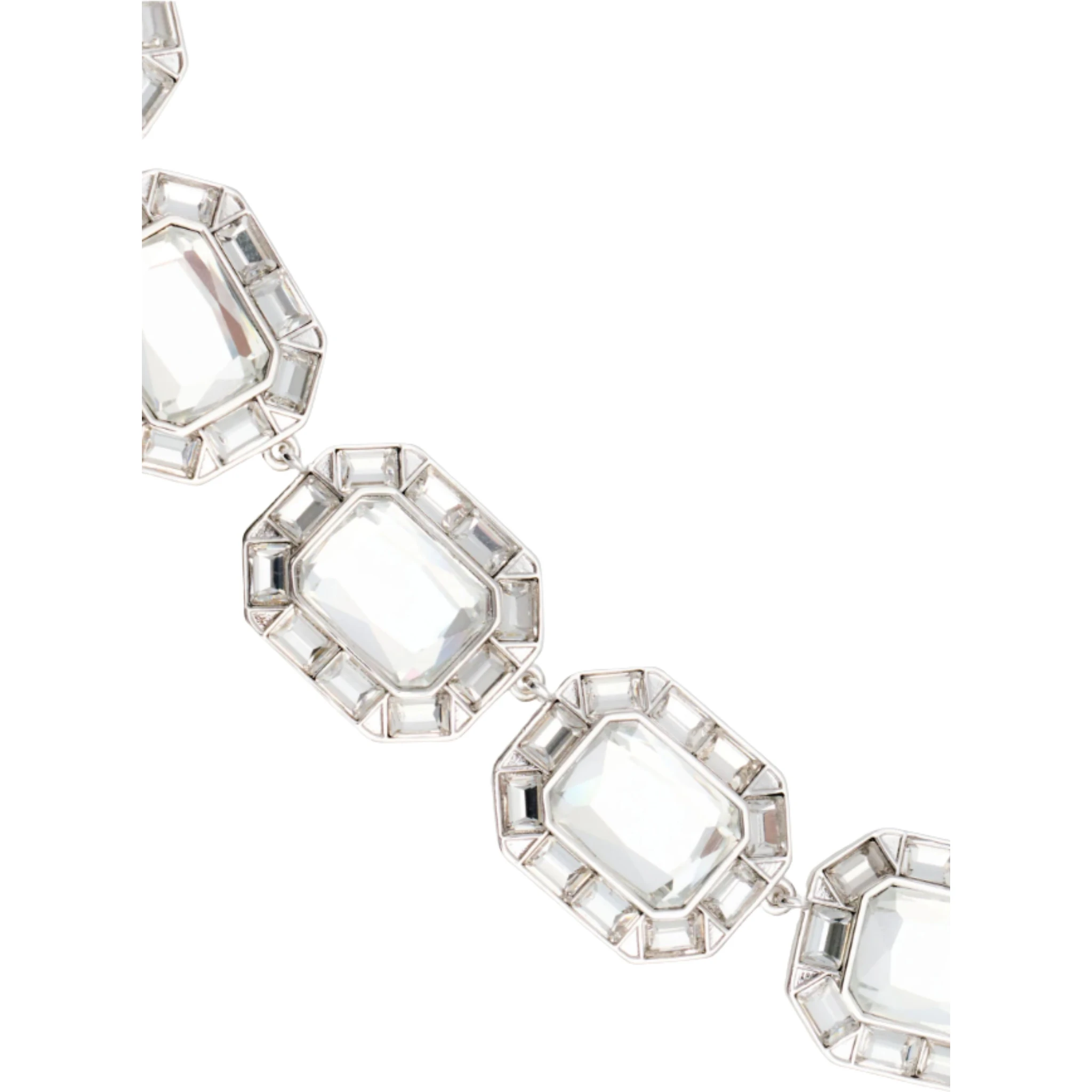 SILVER CRYSTAL NECKLACE
