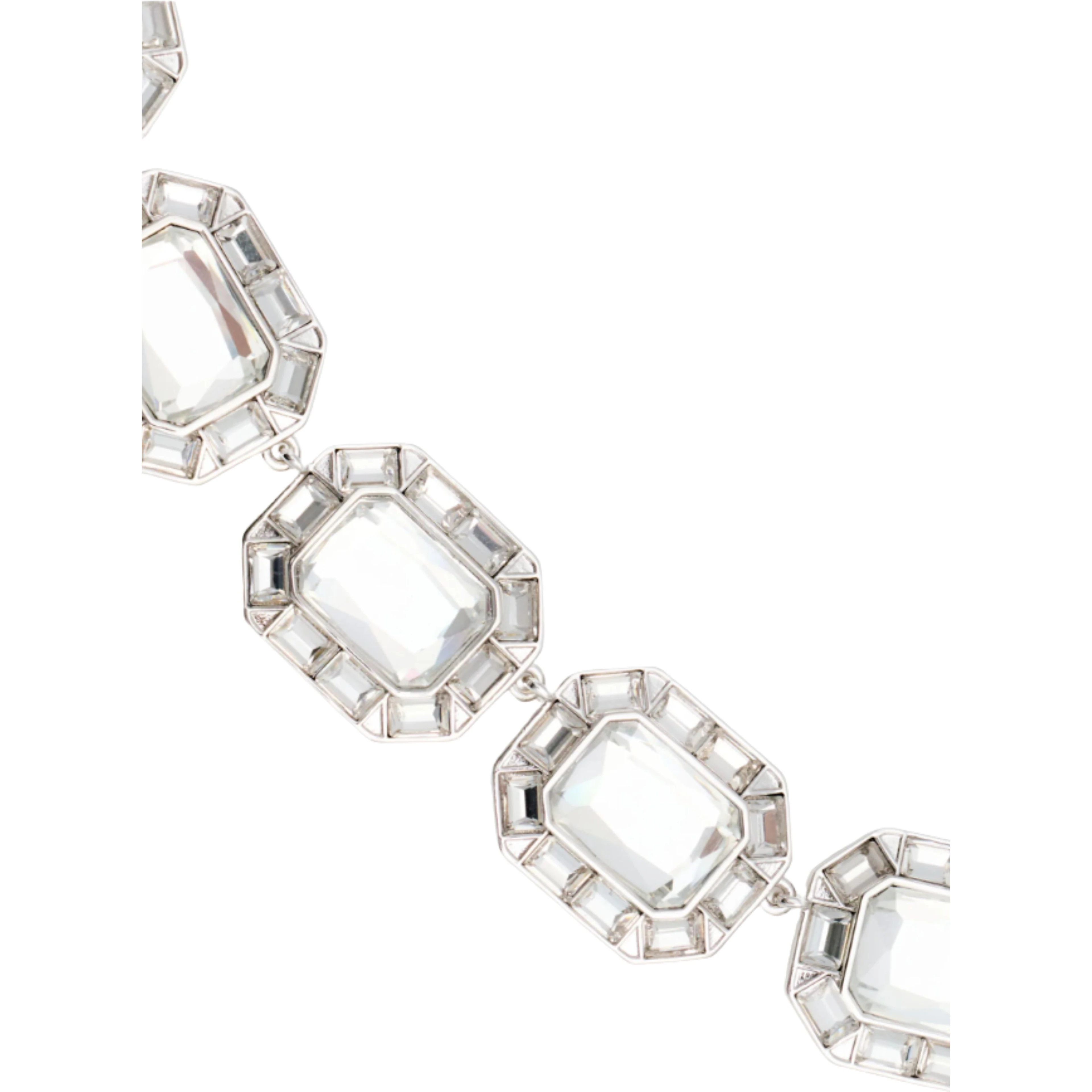 SILVER CRYSTAL NECKLACE