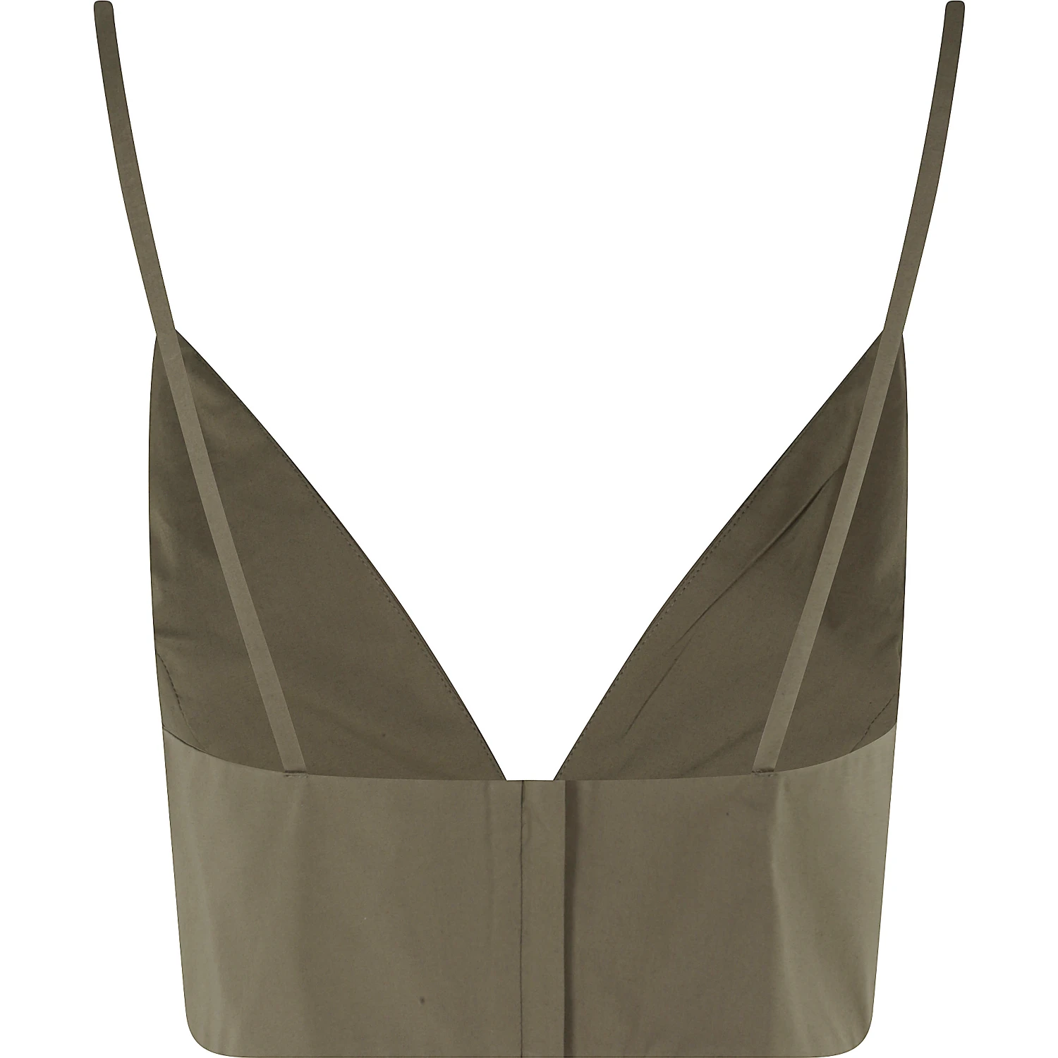 TOP IN POPELINE SCOLLO V SPALLINE SOTTILI