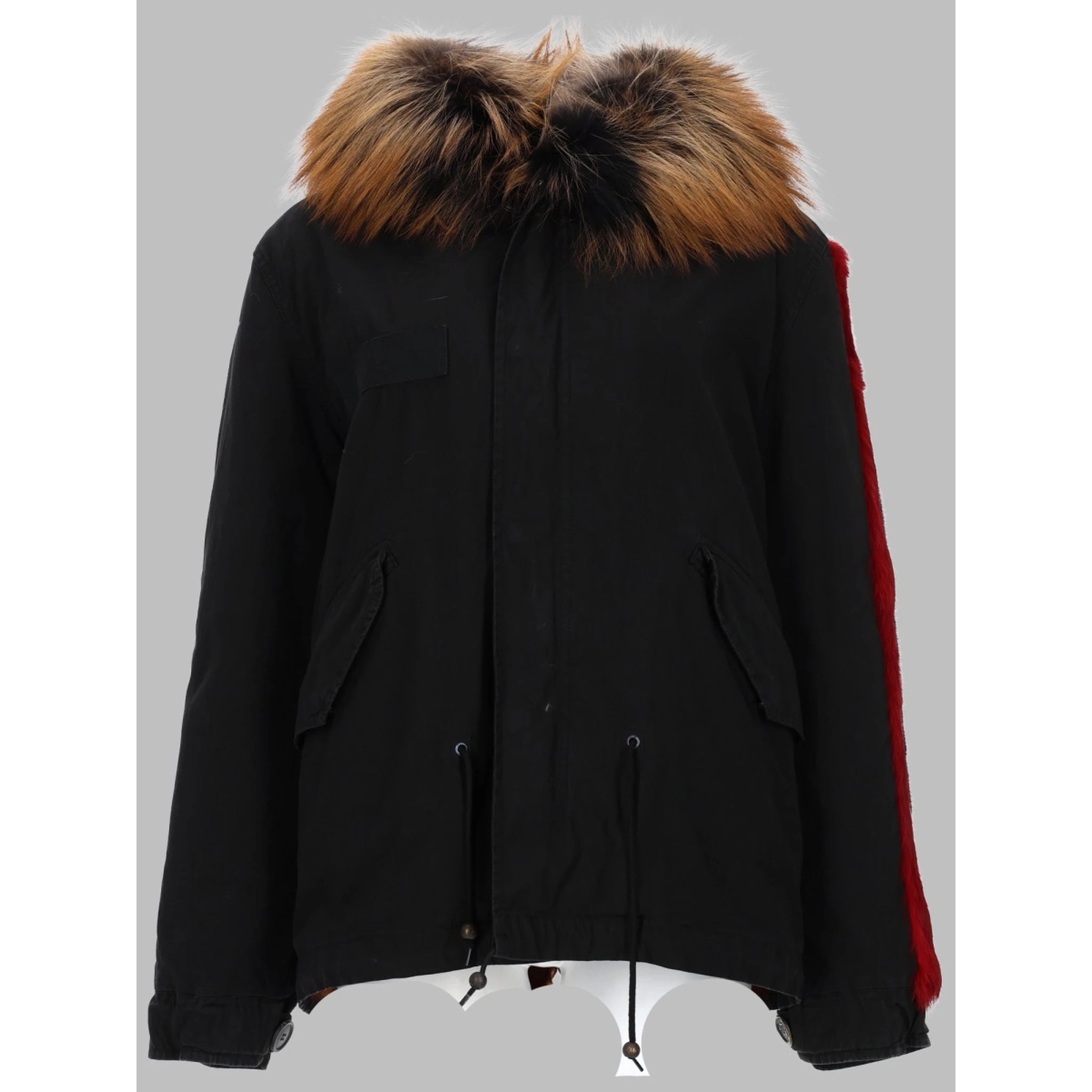 fur patches parka