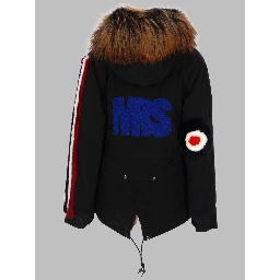 fur patches parka