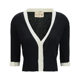 Black Cotton Cardigan