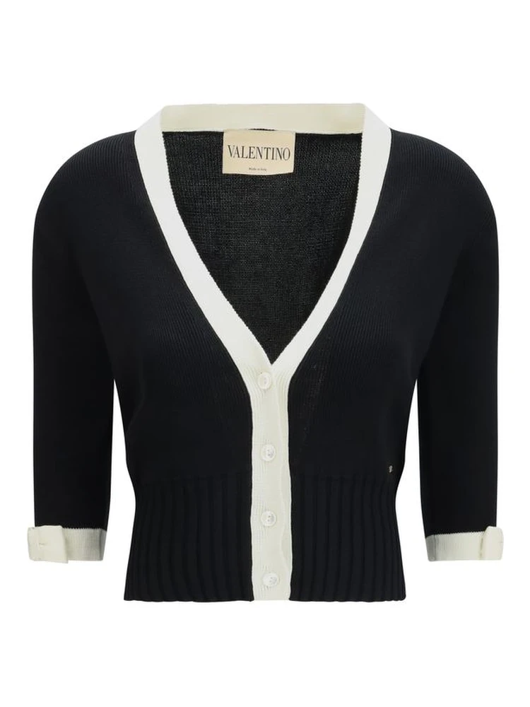Black Cotton Cardigan