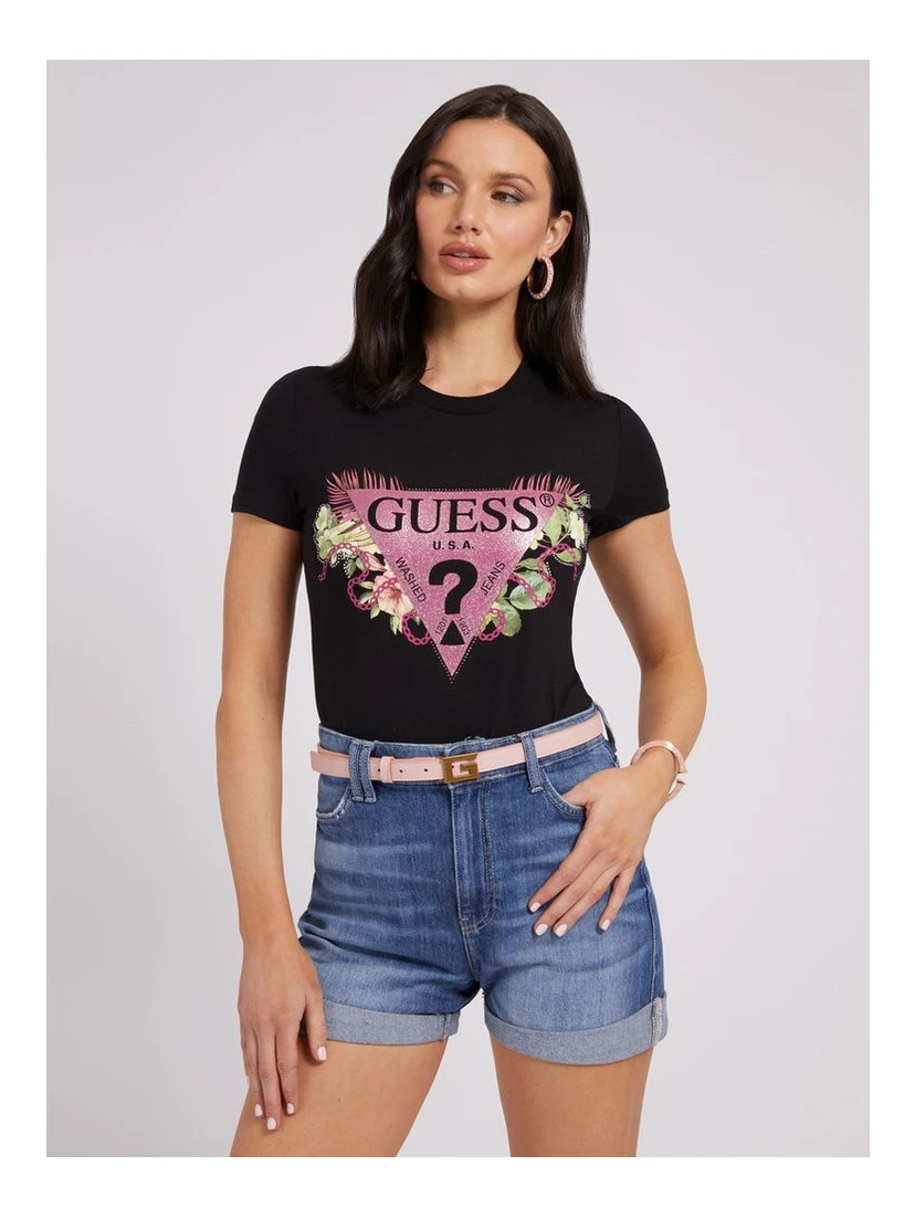 Black Cotton T-Shirt