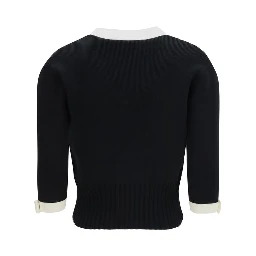 Black Cotton Cardigan