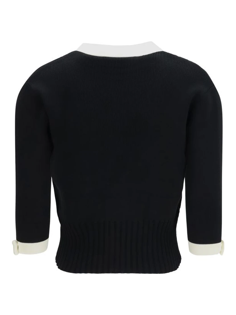 Black Cotton Cardigan