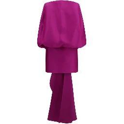 Purple Wool Oves Aries Cocktail Dress
