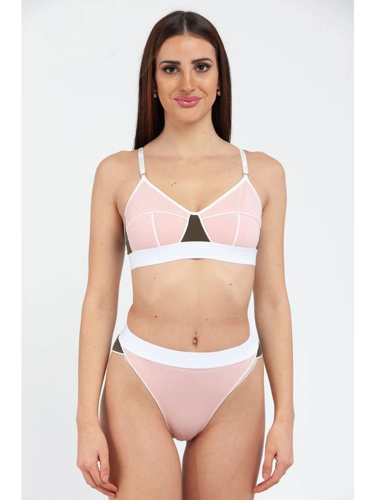 Multicolor Cotton Bra
