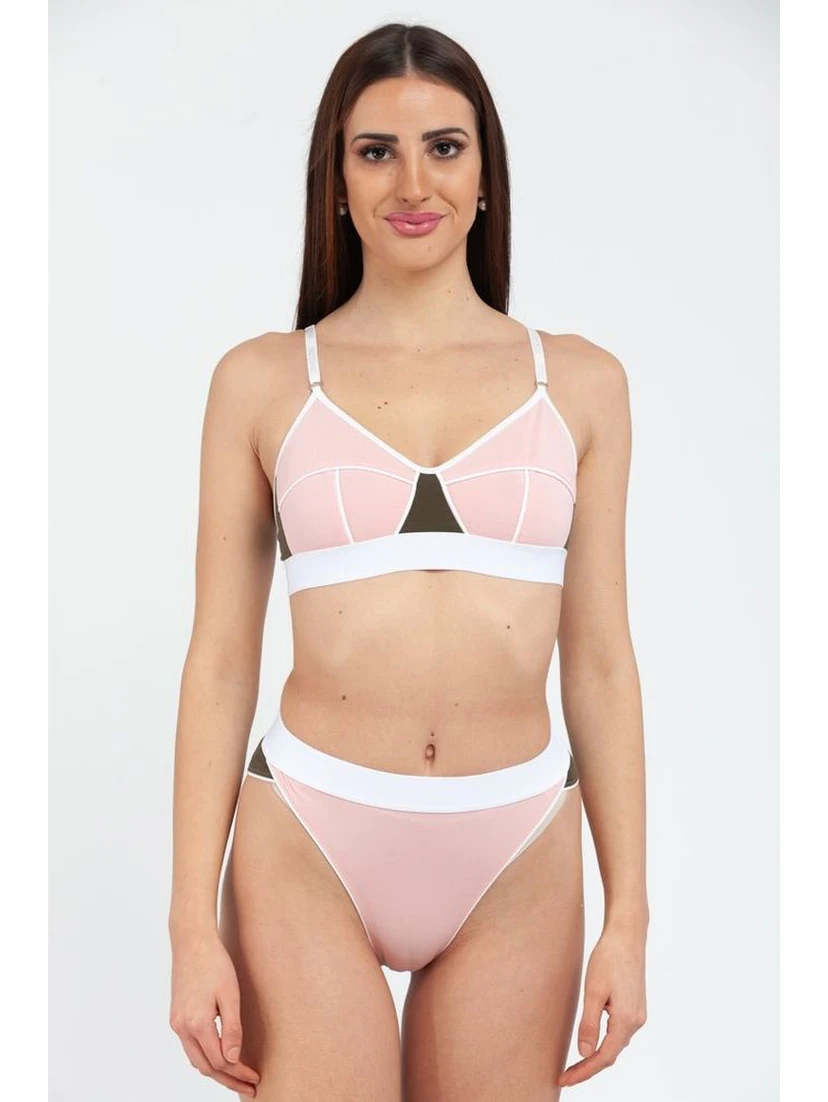 Multicolor Cotton Bra