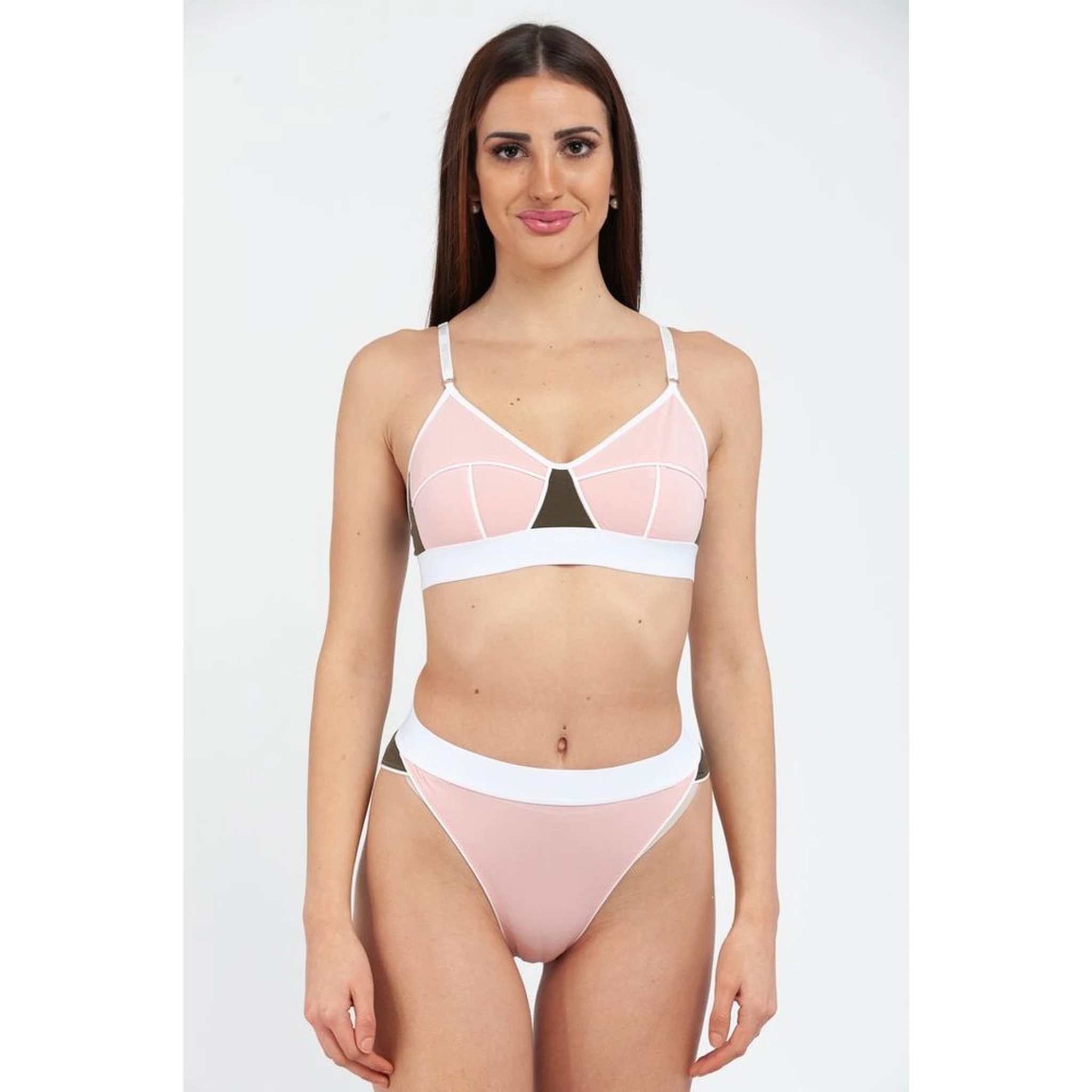 Multicolor Cotton Bra