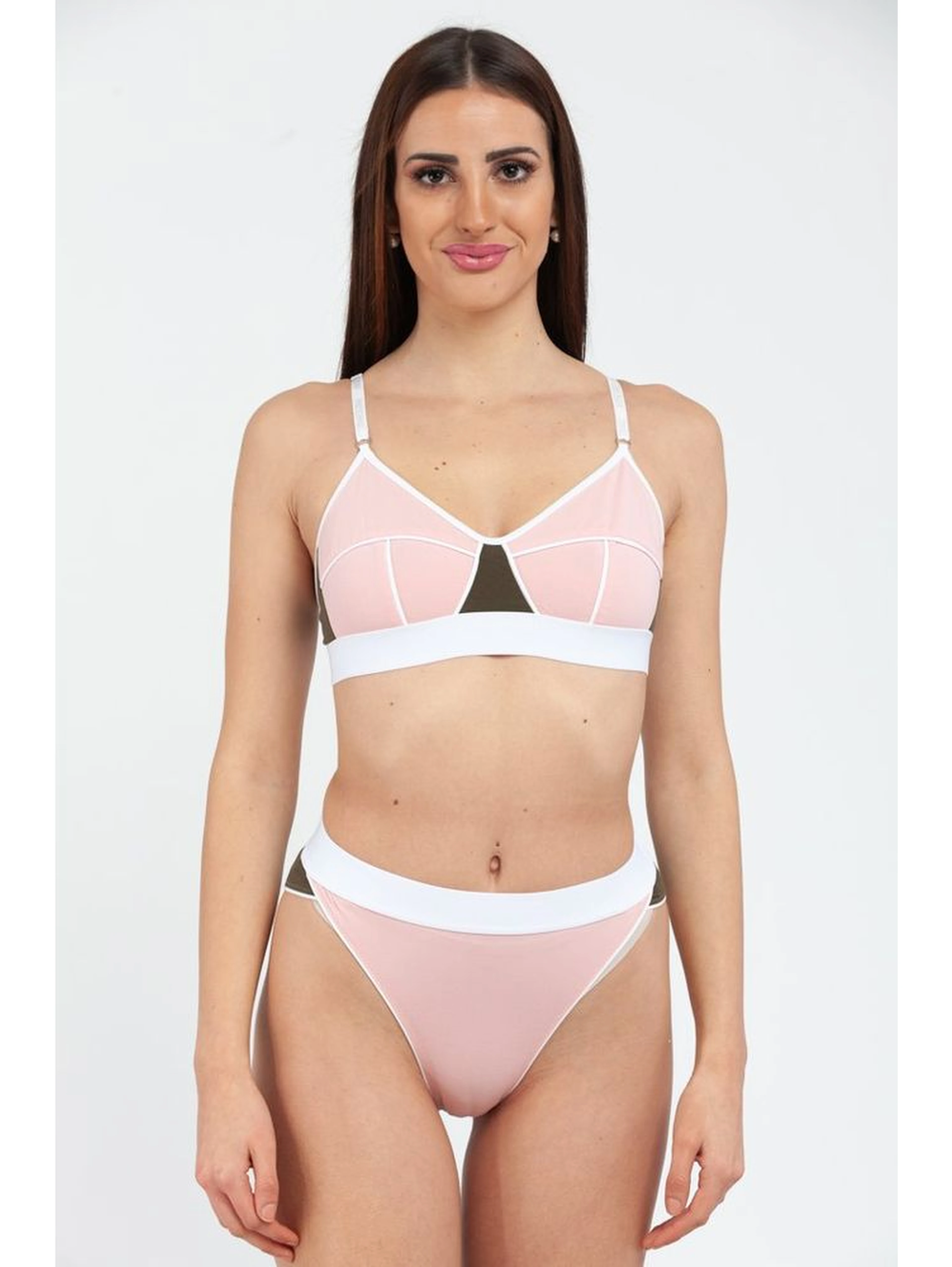 Multicolor Cotton Bra