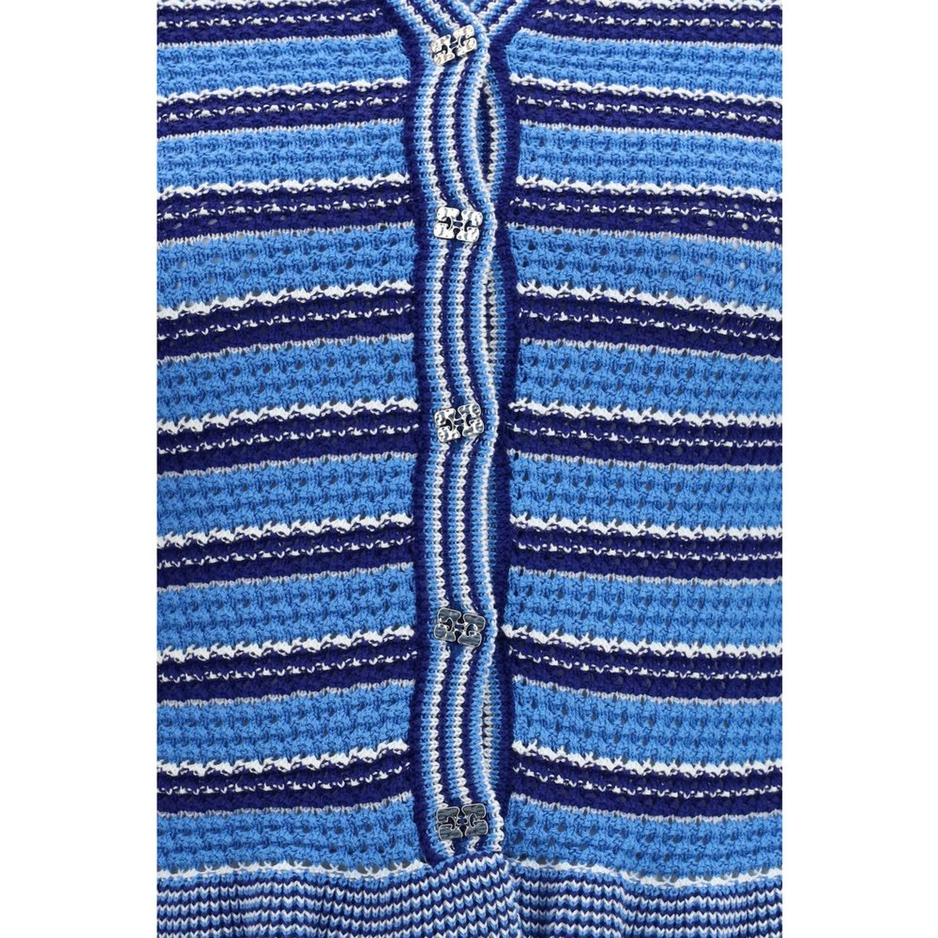 Blue Cotton Cardigan