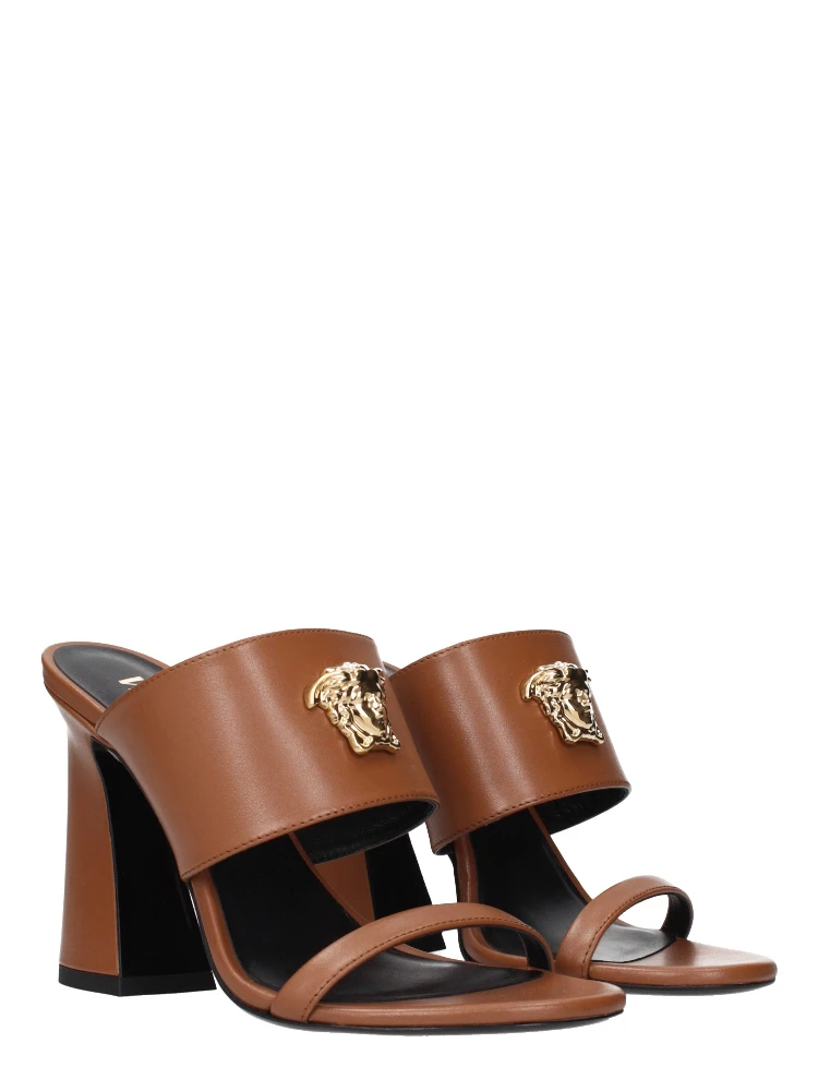 Brown Leather Stiletto Heel Sandals alternative