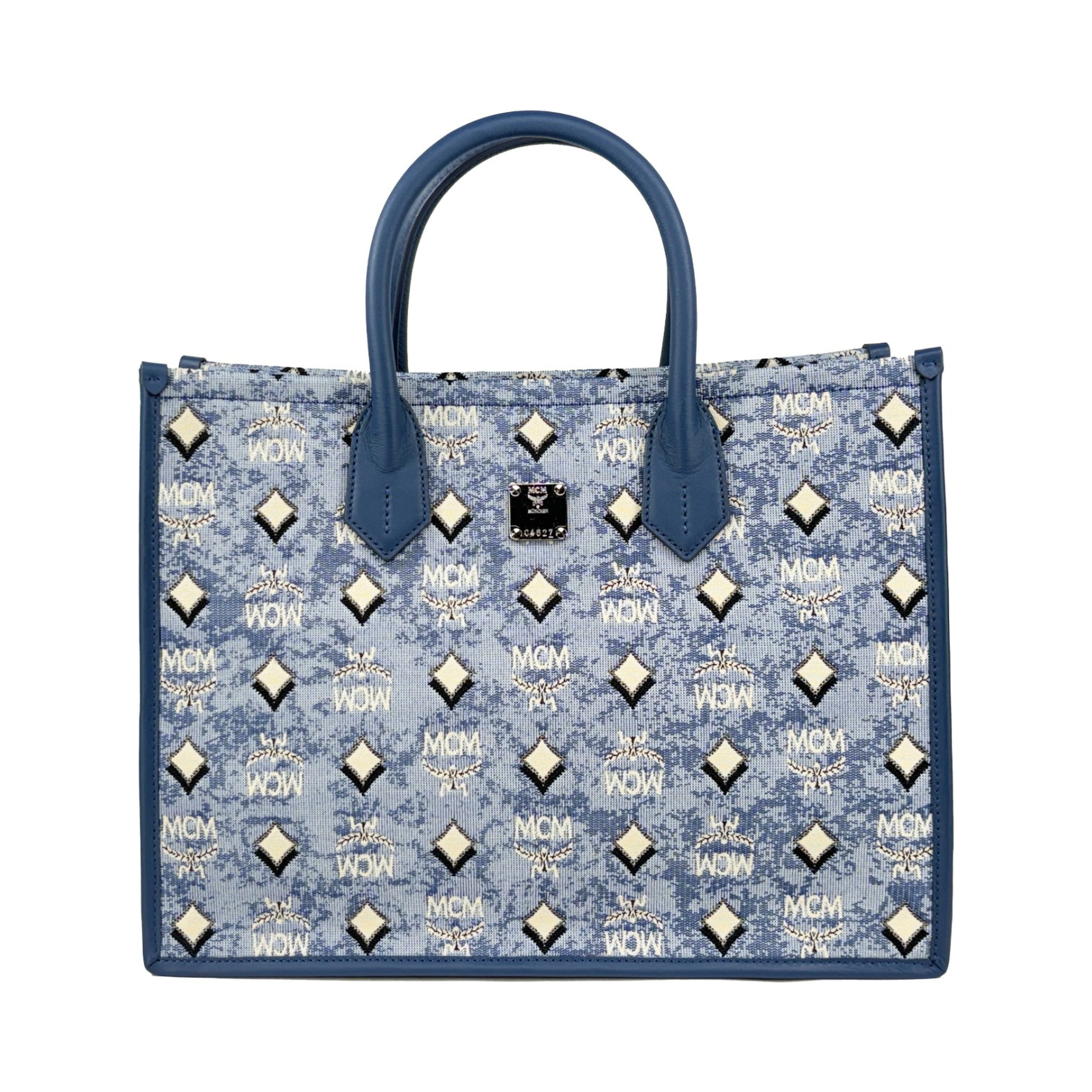 MCM Aren Munchen Denim Tote Bag