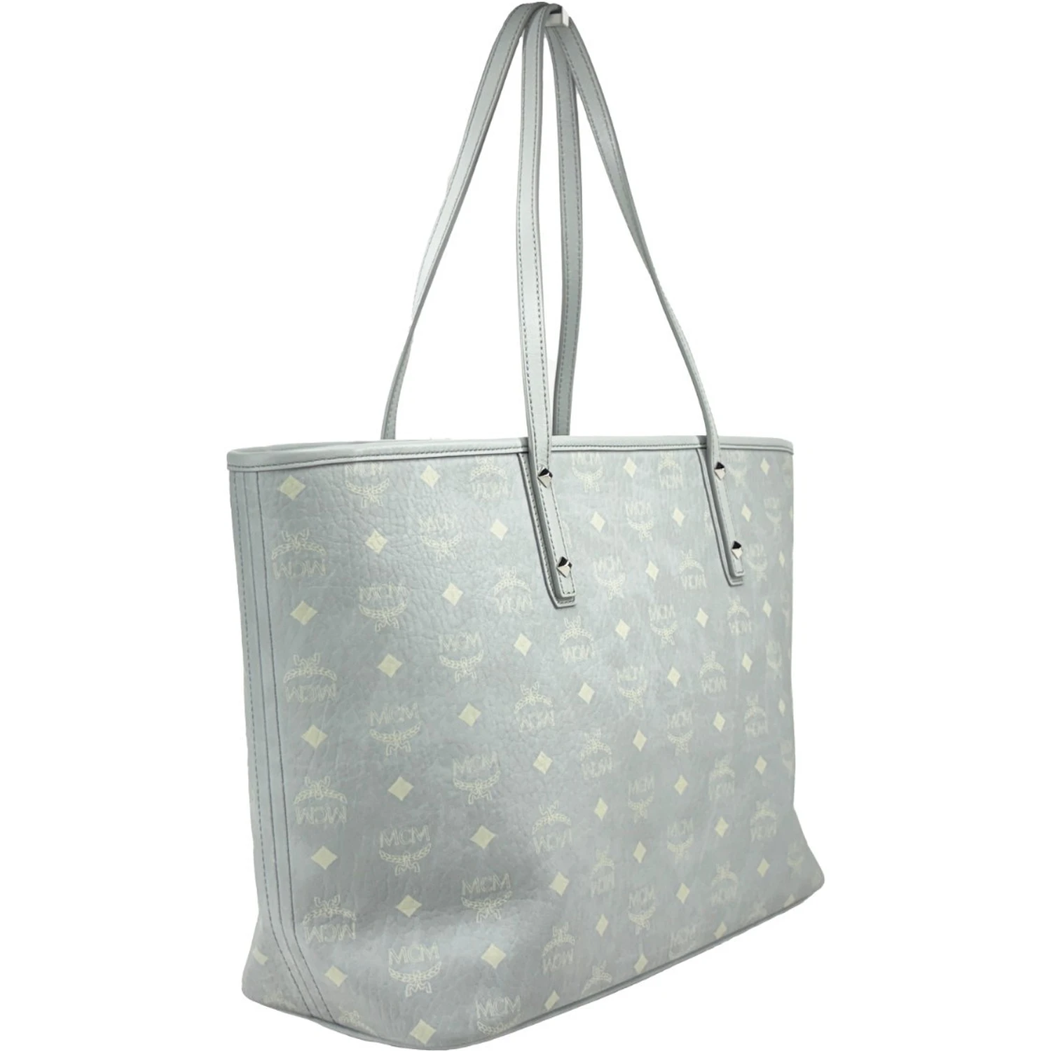 MCM Aren Leather Shoulder Tote Bag