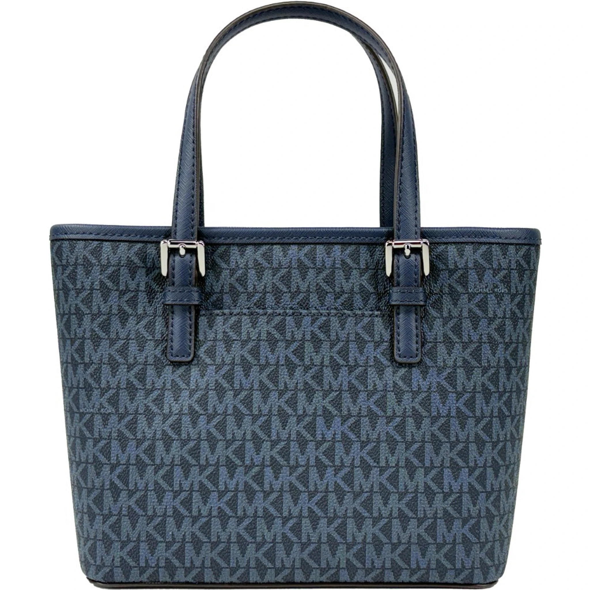 Michael Kors Navy Signature XS Carryall Tote Bag