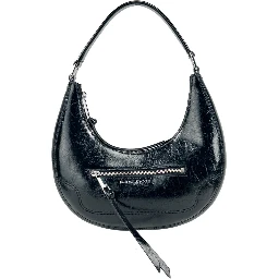 Marc Jacobs Cruiser Small Crescent Crinkle Leather Bag