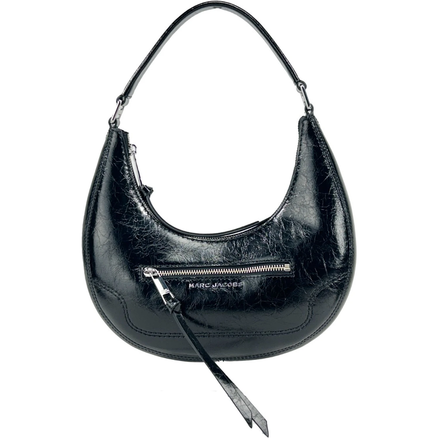Marc Jacobs Cruiser Small Crescent Crinkle Leather Bag