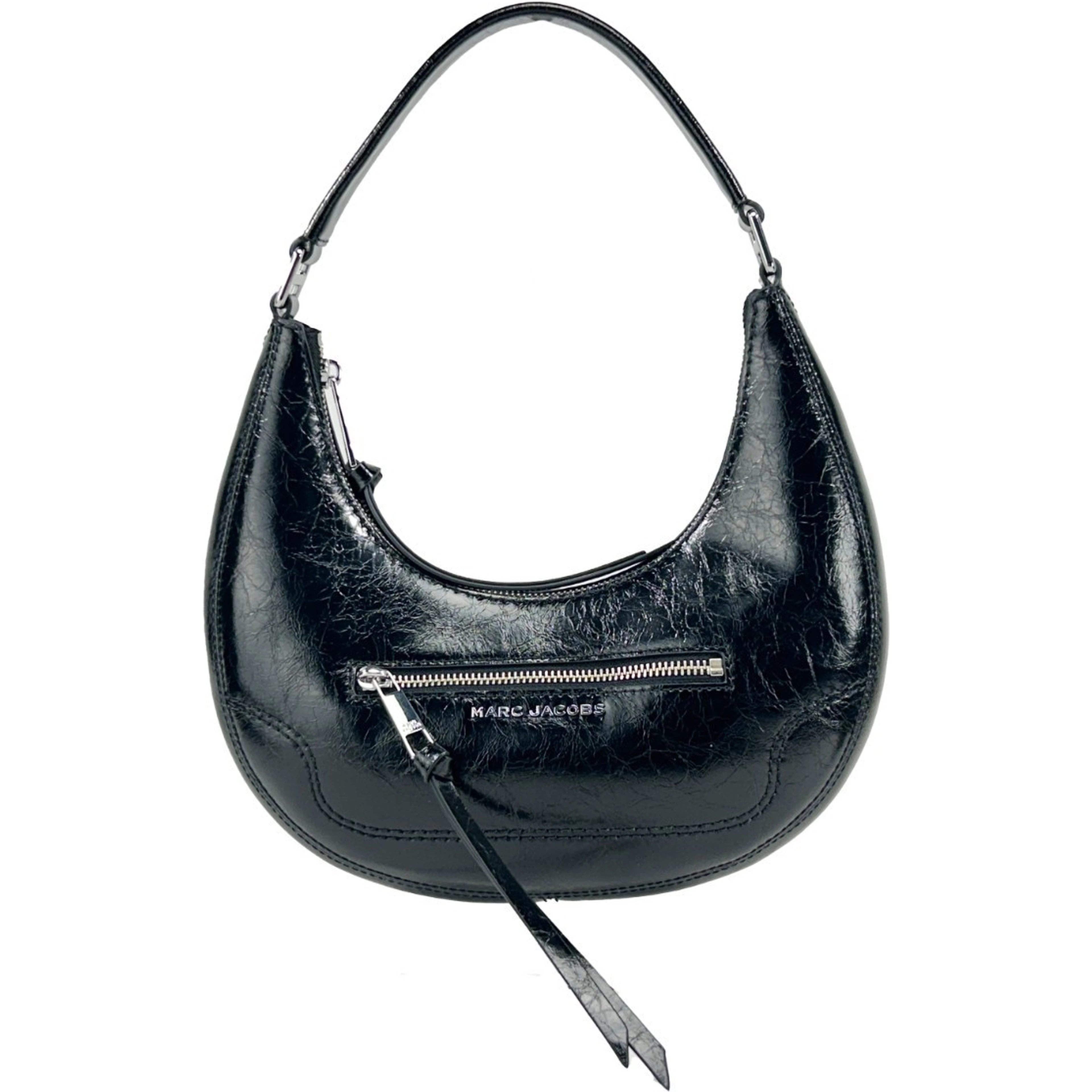 Marc Jacobs Cruiser Small Crescent Crinkle Leather Bag