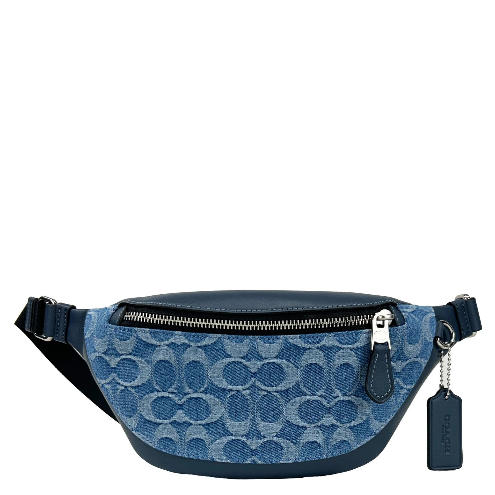 Coach Warren Mini Signature Denim Fanny Belt Bag