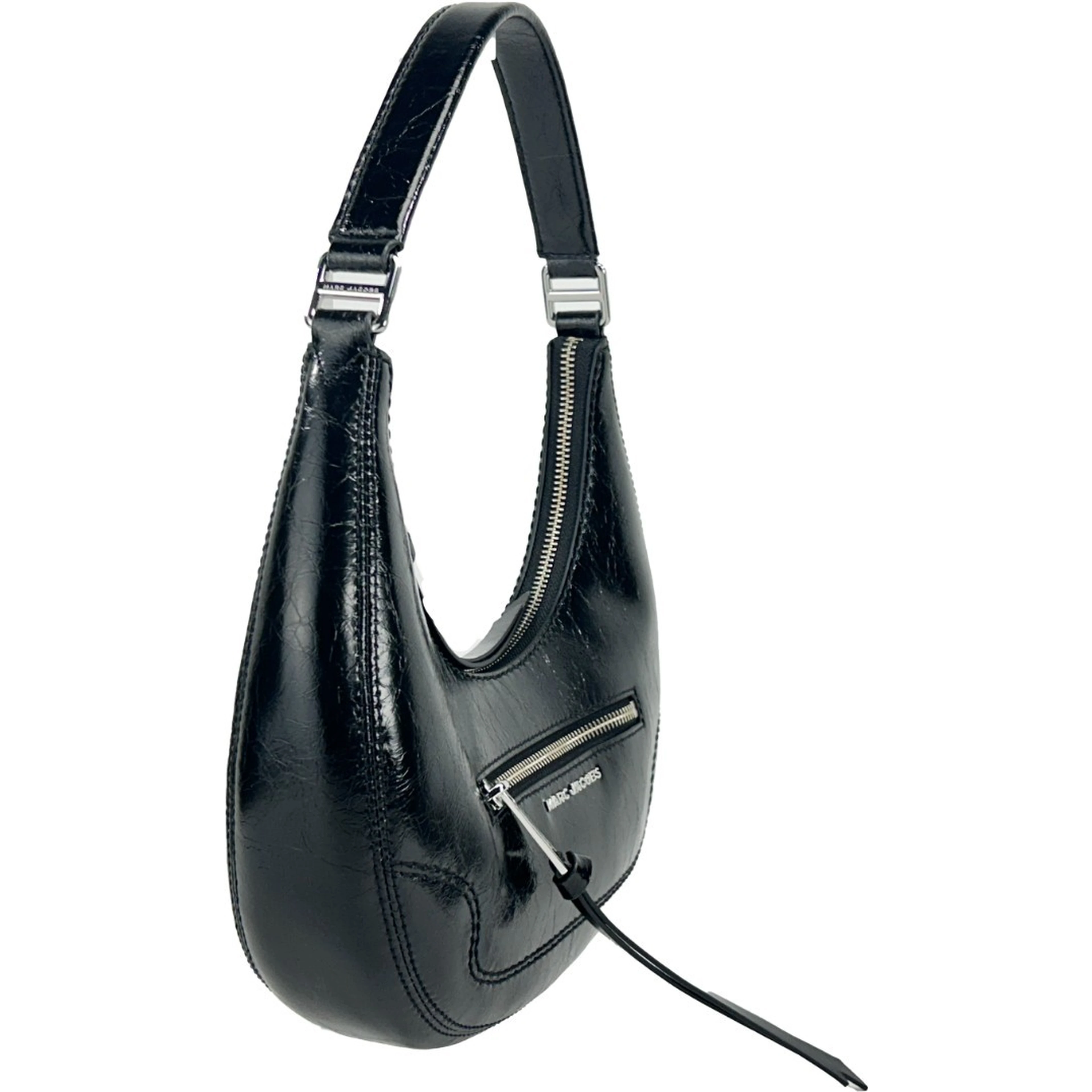 Marc Jacobs Cruiser Small Crescent Crinkle Leather Bag