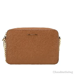 Michael Kors Women'S Zipper Closure Saffiano Leather Crossbody Bag