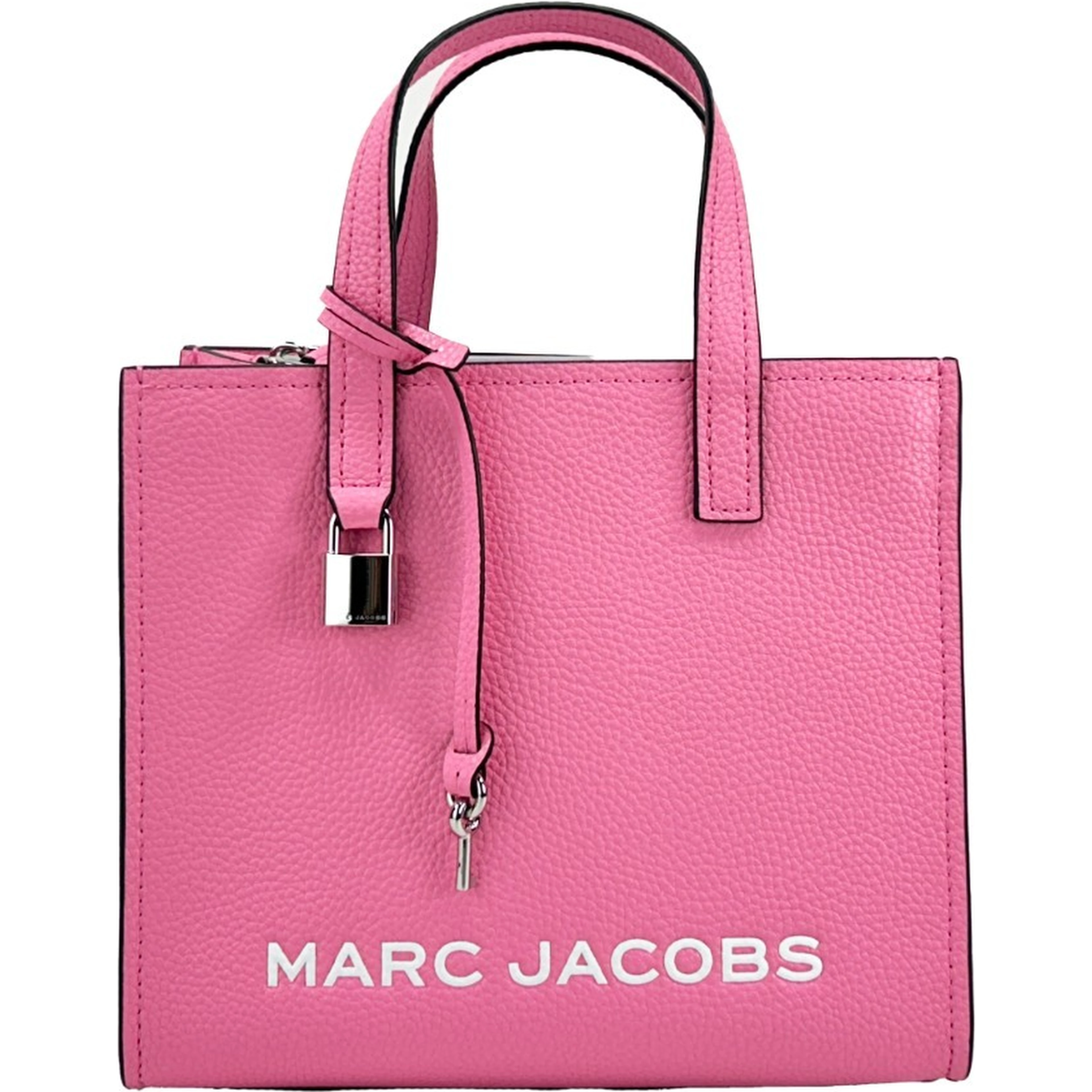 Marc Jacobs Mini Grind Pink Leather Crossbody Bag Purse