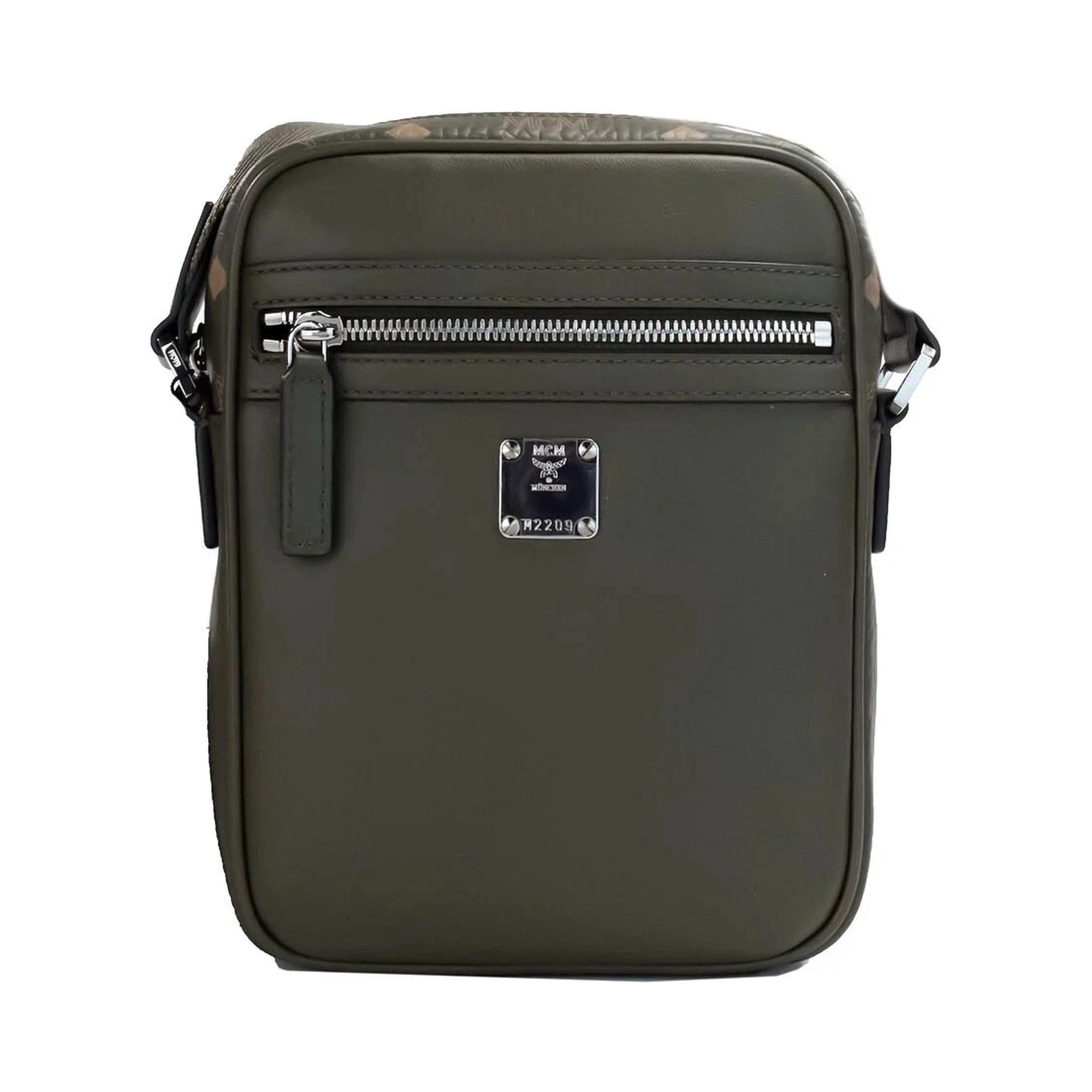 MCM Visetos Leather Camera Crossbody Bag