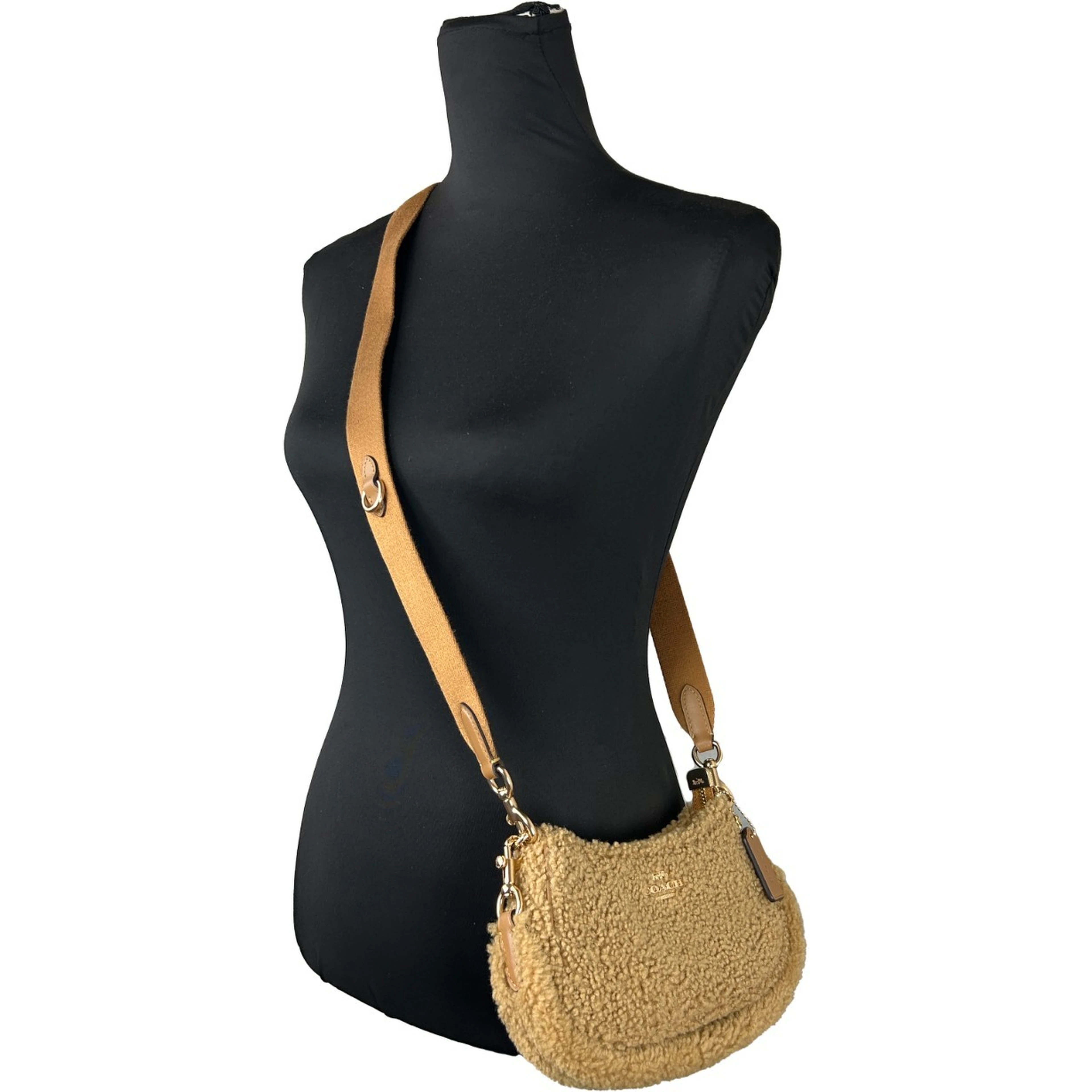 Coach Teri Mini Shearling Fur Crossbody Bag