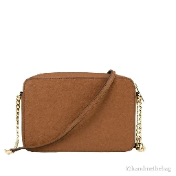 Michael Kors Women'S Zipper Closure Saffiano Leather Crossbody Bag