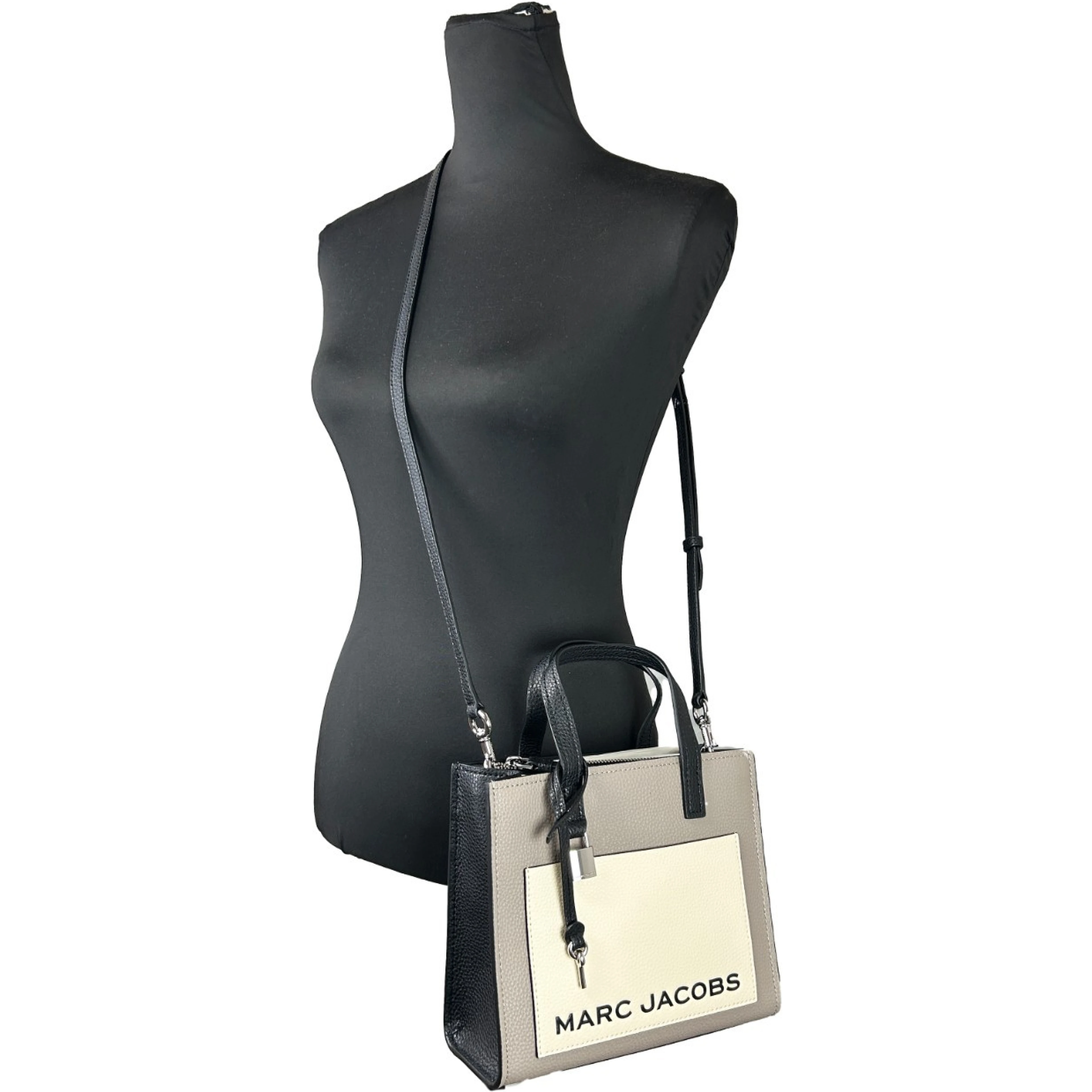 Marc Jacobs Grind Mini Leather Tote Crossbody Bag