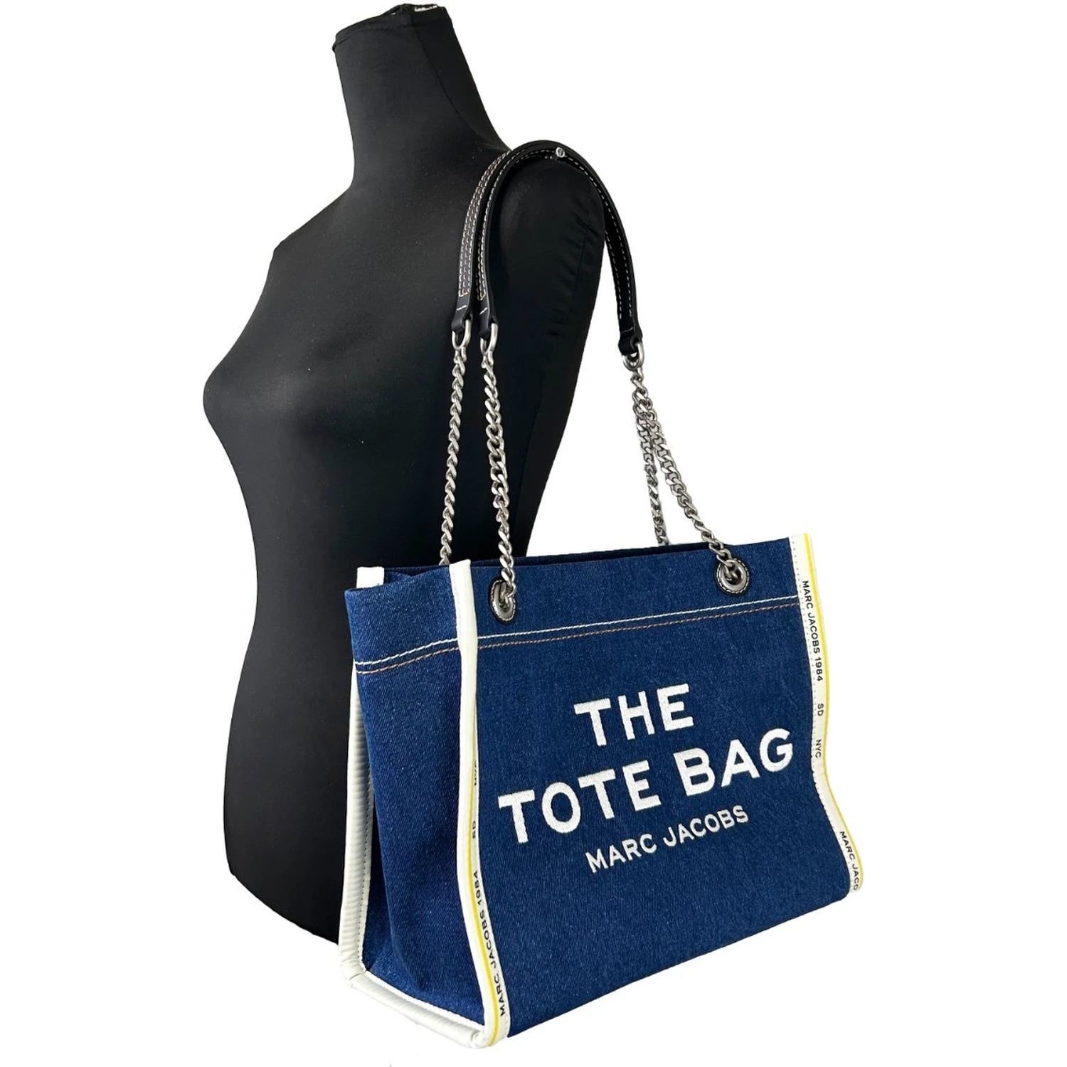 Marc Jacobs Denim Chain Medium The Tote Bag
