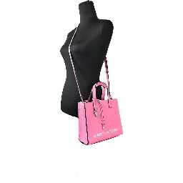 Marc Jacobs Mini Grind Pink Leather Crossbody Bag Purse