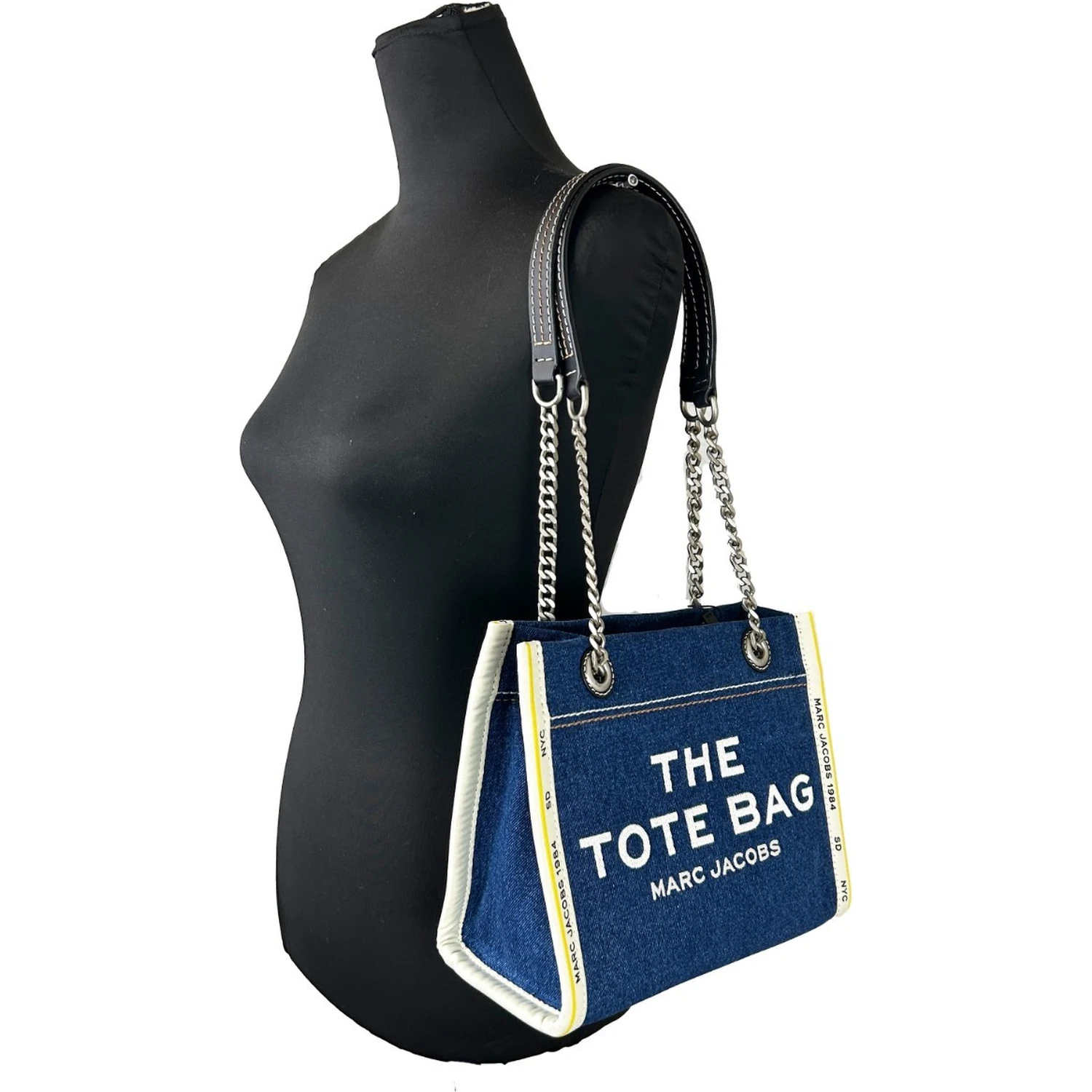 Marc Jacobs Denim Chain Small The Tote Bag