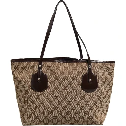 Beige Canvas Medium Jolie Charm Tote Bag