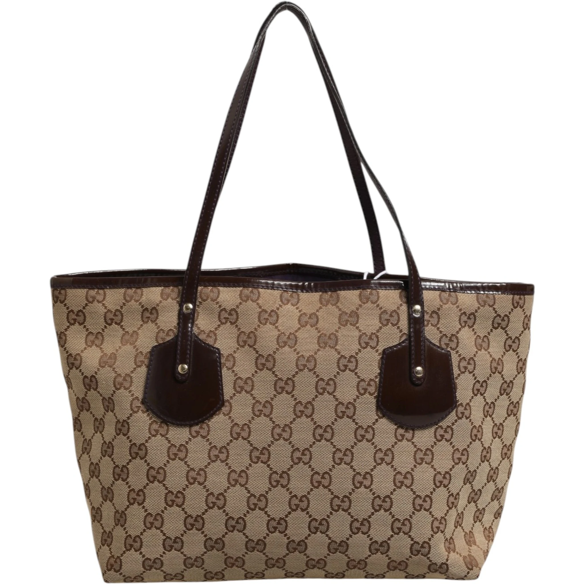 Beige Canvas Medium Jolie Charm Tote Bag