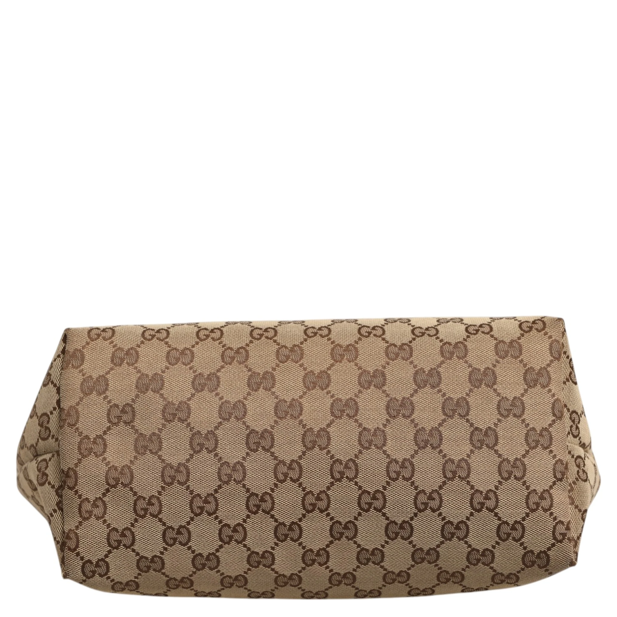 Beige Canvas Medium Jolie Charm Tote Bag